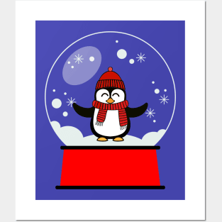 PENGUIN Snowglobe Posters and Art